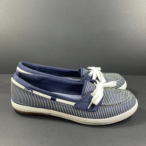 Keds Shoes - Keds Navy Glimmer Stripe Women’s 7.5 Blue White